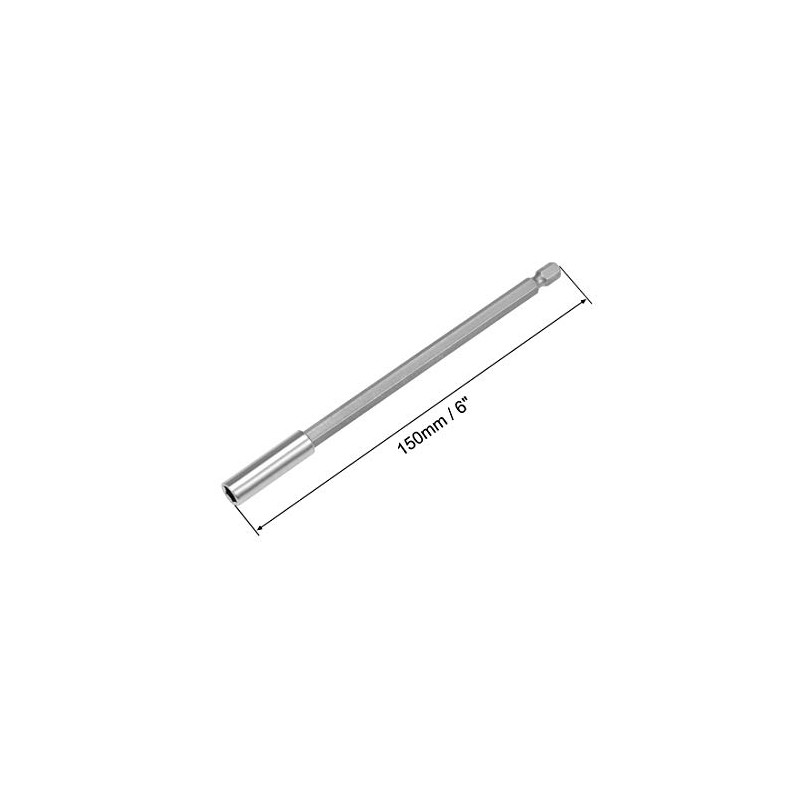 sourcing map 5 Pcs 1/4 Inch Hex Shank by 6