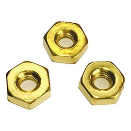 Serval Products 4-40 Brass Machine Screw Nut (100-PACK)