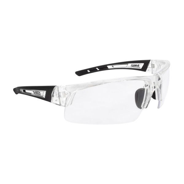 DEWALT Unisex DPG100 Half Frame Comfort Fit Protective Eyewear Translucent