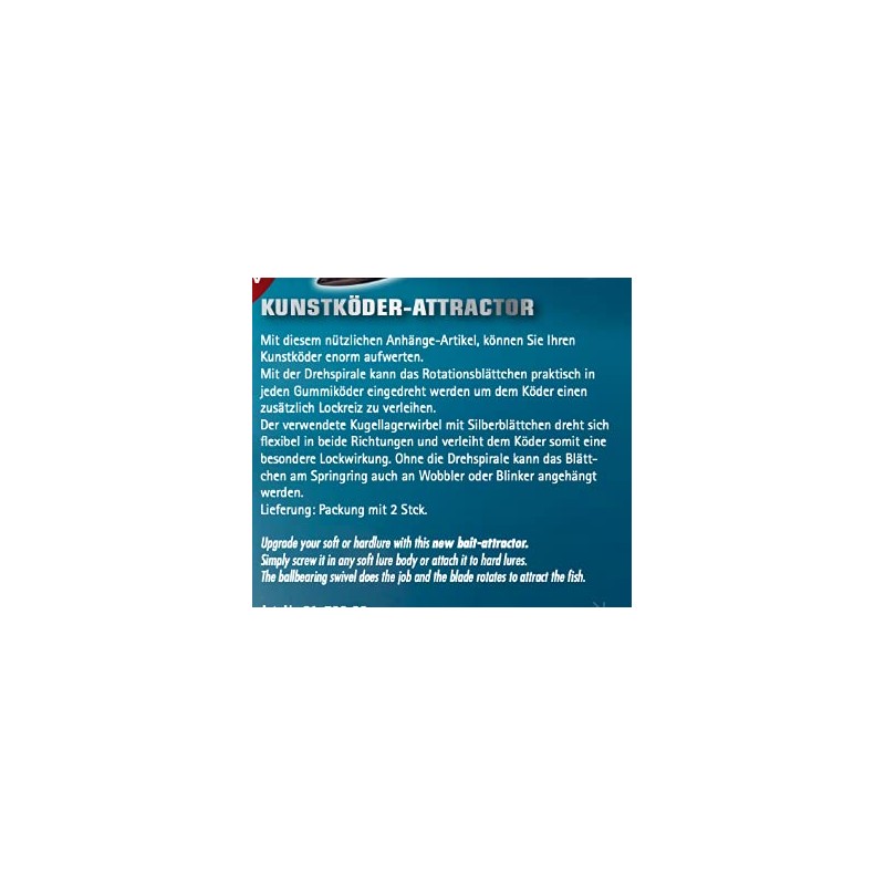 Behr Attractor Artificial Lure Silver One Size