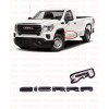 GMC 2019 2020 2021 GMC SIERRA LETTERS Gloss BLACK 1500