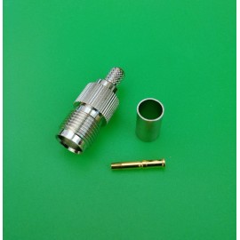 DLS (1 PACK) TNC Female 3-pcs Crimp-On RG59/62 Connector