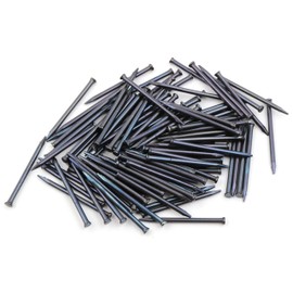 Design61 100 x Steel Pins Skirting Board Pins Nail 1.5 x 25 mm Flat Head Countersunk Blue