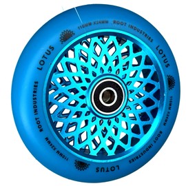 Root Industries Lotus Hollowcore Stunt Scooter Roll 110 mm Abec 11+ Fantic26 Sticker (Radiant Blue/PU Blue)