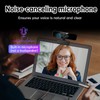 Makerstep Webcam for PC,HD 2K 1080P/30fps USB Webcam with Microphone,120°View