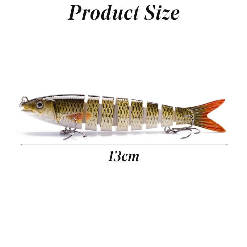 Fishing Lures, Sea Bait for Bass, Perch, Trout, Multi-Jointed Swimbaits,