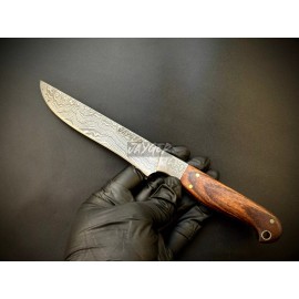 Jayger Handmade Steak Knife Set | Damascus Steel | Cutlary | Hand forged  | Wood Handle - Knife