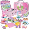 Tea Party Set for Toddles 3-5,53PCS Musical Kids Tea Set