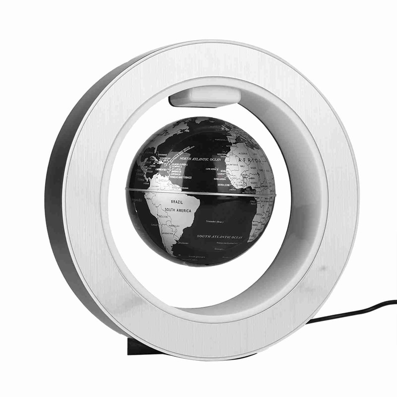 Floating Globe Magnetic Levitation Rotating World Map Globe with LED