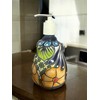 Talavera Soap Dispenser – Hand-Painted Mexican Pottery, Vibrant Ceramic Bathroom