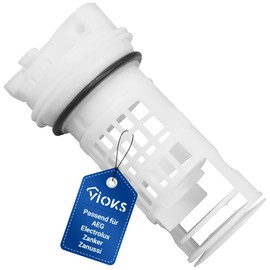 VIOKS Fluff Sieve Filter Lint Filter Insert Replacement for AEG 132765801/7 Pump Filter for Washing Machine Washing Machine Accessories by Electrolux Zanker Zanussi