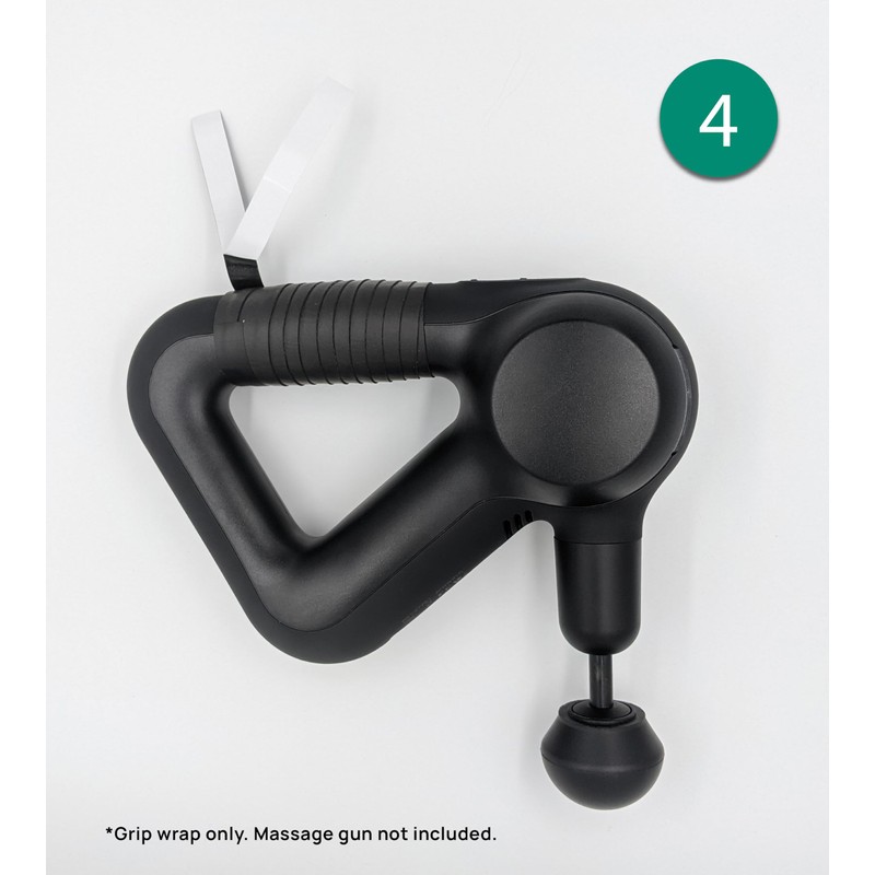 Ninefold Design Grip Wrap for Massage Gun, Adds Anti-Vibration Padding