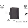 Josephine Osthoff Slim Wallet with Coin Compartment Men's Genuine Leather