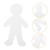 Angoily 20pcs People Pattern Cutouts Cardboard Paper Doll Cutouts for