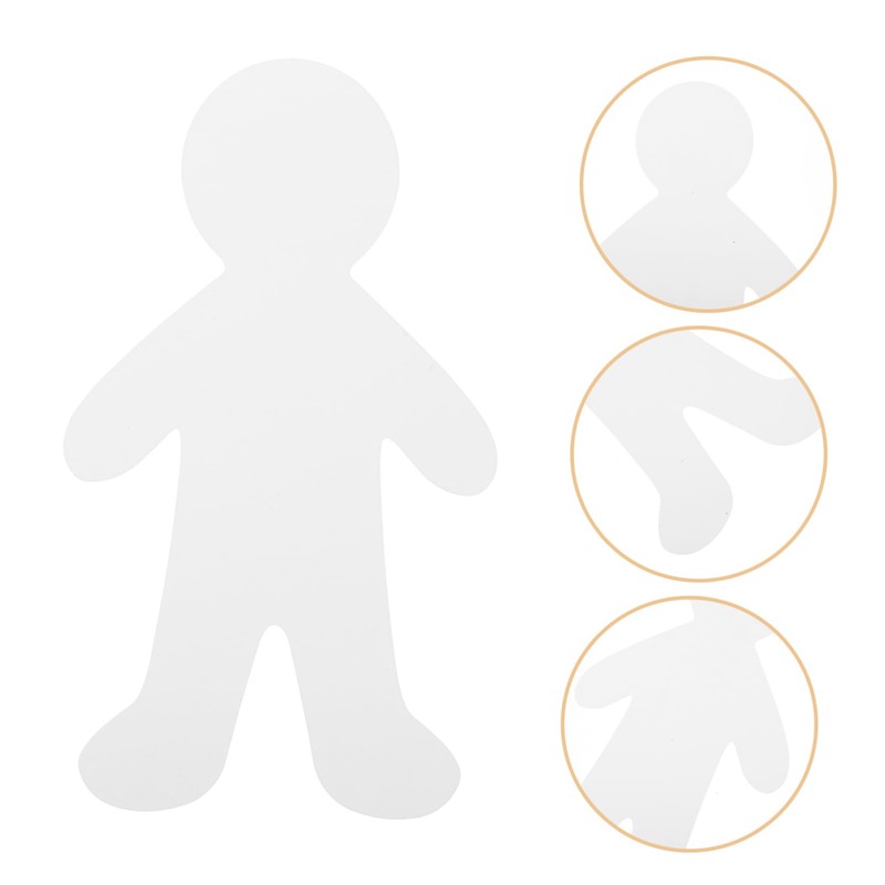Angoily 20pcs People Pattern Cutouts Cardboard Paper Doll Cutouts for