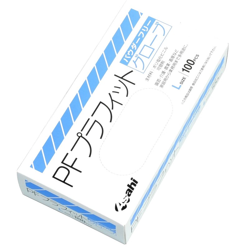 PF Plastic Fit Gloves Powder Free (S)