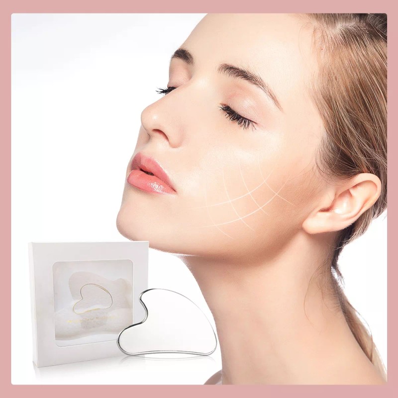 buriran Herramienta De Masaje Para Raspar Gua Sha De Acero