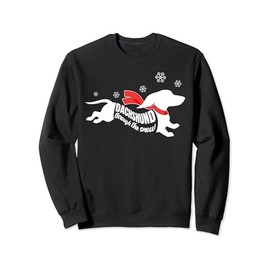 Dachshund through the Snow Doxie Dog Lovers Christmas Gift Sweatshirt