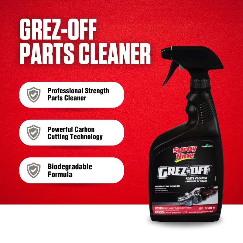 Spray Nine 22732 Grez-Off Heavy Duty Degreaser, 32 oz., Pack
