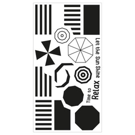 Sizzix Clear Stamps Set – Beach Blankets & Brellas by Catherine Pooler