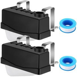 Cinnvoice 2 Pcs Water Trough Float Valve Stock Tank Float Valve Controlled Livestock Water Level Monitors Adjustable Automatic Cattle Supplies for Pond Farm Goat Horse Pool