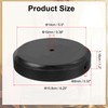 PATIKIL 6.25" x 1.2" Wooden Lamp Base, Round Solid Wooden