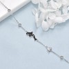 POPLYKE Sterling Silver Killer Whale Orca Beaded Adjustable Bracelets Jewellery