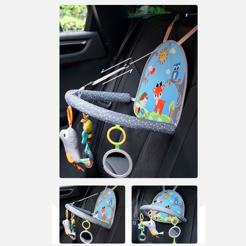 Baby Car Backseat Toy Adjustable Safe Educational Car Travel Newborn
