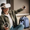 USA GEAR Backpack for VR Headset Compatible with Oculus Quest