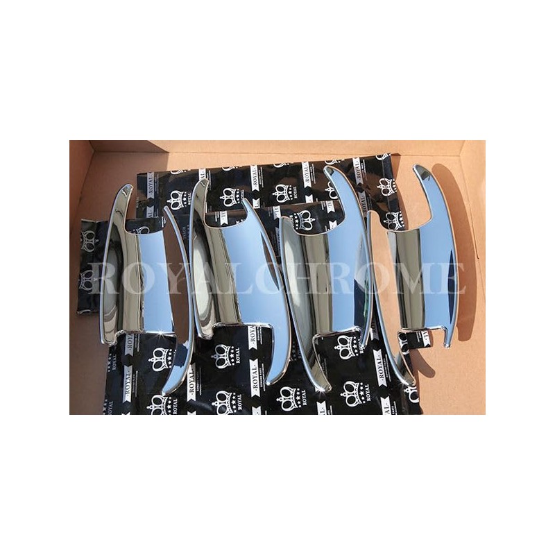 UNICUS Chrome Door Handle Recess Insert Cups 4X Compatible with