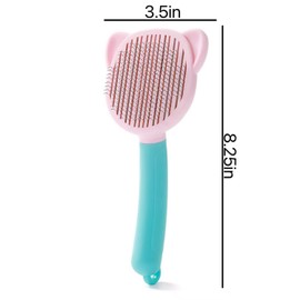 Dog Brush, Cat Brush, Pet Grooming Brush, Shedding Undercoat Rake, Clean Dog Grooming Comb, Dog and Cat Brush, Reduces Shedding by 96% (blue)