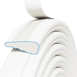 Draft Excluder for Doors and Windows,Draught Excluder Tape,Door Draft Excluder Tape Window Insulation Foam Seal Strip,Window Draft Excluder Door Soundproofing Sealing Weather Strip（White,5M×2 Roll）