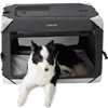 Lesure Collapsible Dog Crate - Portable Travel Kennel for Large