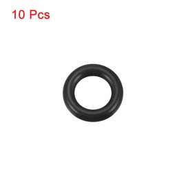 sourcing map Nitrile Rubber O-Rings 10mm OD 5.2mm ID 2.4mm Width, Metric Sealing Gasket, Pack of 10