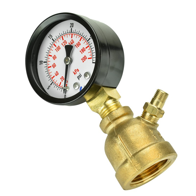 CARBO Instruments Gas Test Pressure Gauge 15 Pound, 15 PSI
