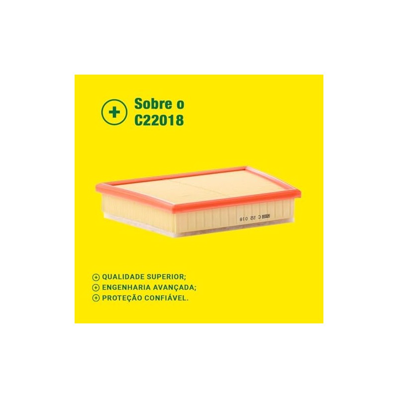 Mann Filter Filtro de Aire para Motor C 22 018,