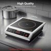Portable Induction Cooktop, 2500W Commercial Countertop Single Burner