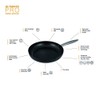 Zyliss E980149 Superior Ceramic Non-Stick Sauté Pan with Lid, 28cm/11in,
