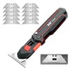 XW Folding Scraper Utility Knife,Heavy Duty Zinc Alloy Multi-functional Tool