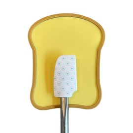 Shuzhi Silicone Spoon Rest for Stove Top, Cute Bread Shape Spoon Holder, Spoon Rest for Kitchen Counter, Coffee Spoon Rest, Cooking Utensil Rest for Spoons, Ladle, Spatula, Farmhouse Kitchen Decor, 1 PC.