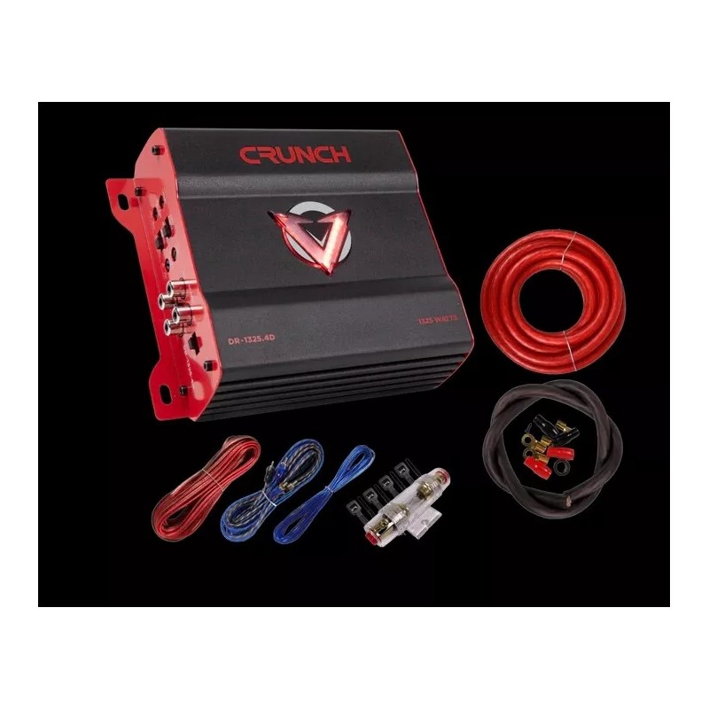 Crunch DR-1325.4D V-Drive 1325 Watts Four-Channel Car Audio Amplifier +