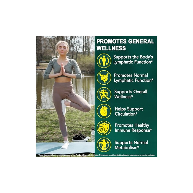 Lymph Drainage Dietary Supplement | Lymphatic System Support | Lymph