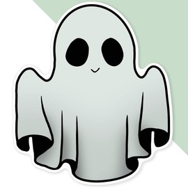 Azeeda Extra große 460 mm 'Netter Geist' Permanente Aufkleber (DW00119175)