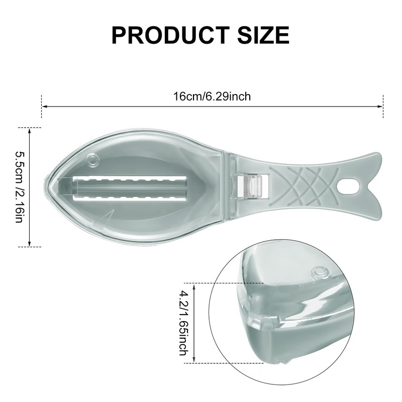 3 Pieces Fish Scaler Remover No Mess Fish Descaler Tool