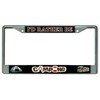 I'd Rather Be Camping Chrome License Plate Frame