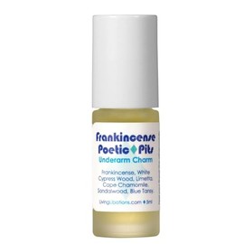 Living Libations - Organic Poetic Pits Roll-On Deodorant | Natural, Wildcrafted, Vegan Clean Beauty (Frankincense, .17 fl oz | 5 ml)