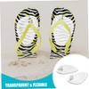 TOVINANNA 1pair Transparent Forefoot Cushion Gel Pads for Flip-flops Skid