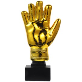 Veemoon Golden Glove Trophy, Resin Football Trophy Golden Trophy with Base for Sports Competition Birthday Party Awards
