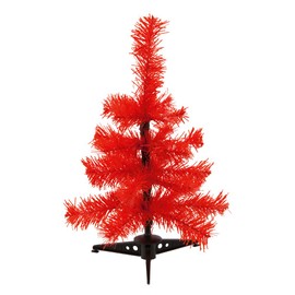 eBuyGB Mini Artificial Christmas Tree, Red