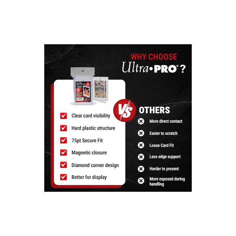 Ultra Pro ULP15246-UV One-Touch-UV 75pt Tarjetero - 5 piezas